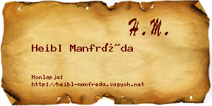Heibl Manfréda névjegykártya